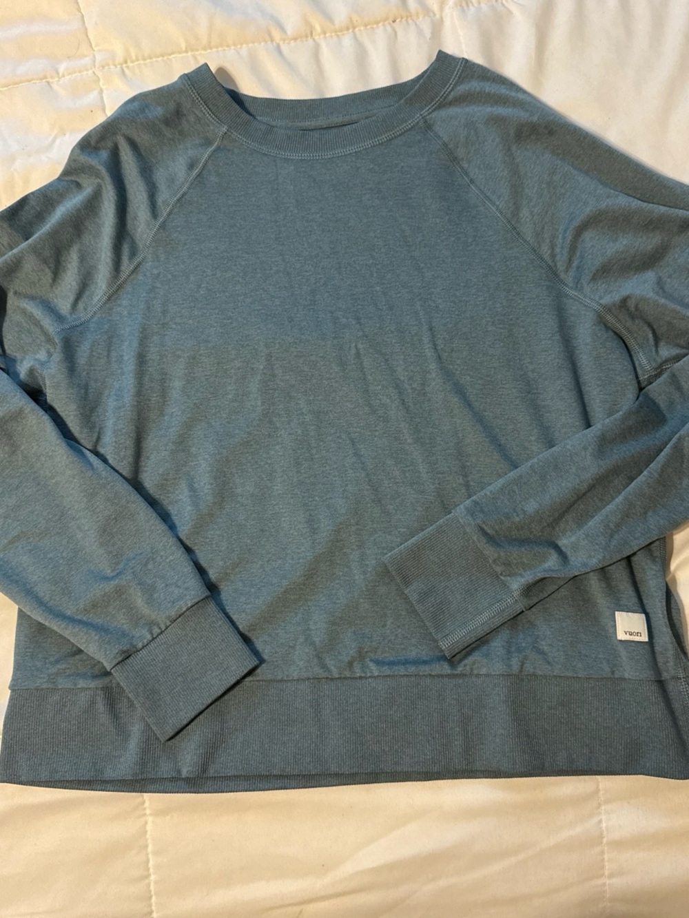 Vuori Long Sleeve Tee in Dusty Blue